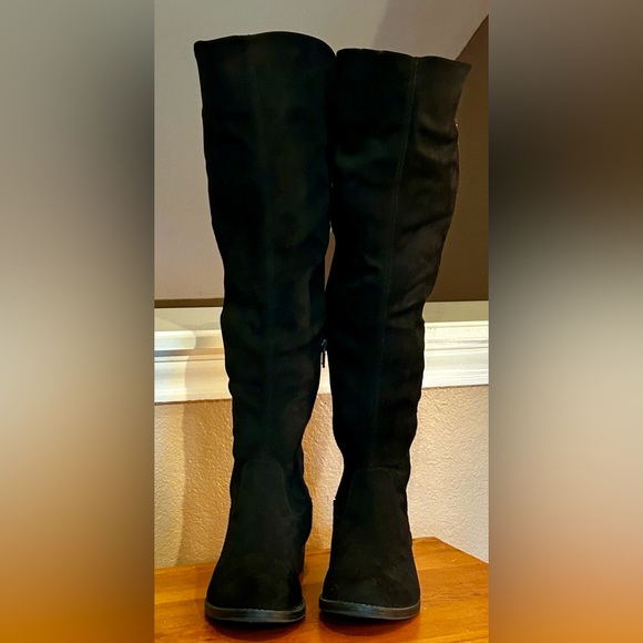 Rebel by Zigi Womens Onya, Round Toe Knee High Fashion Boots, Black, Size 7.5 - Picture 12 of 15